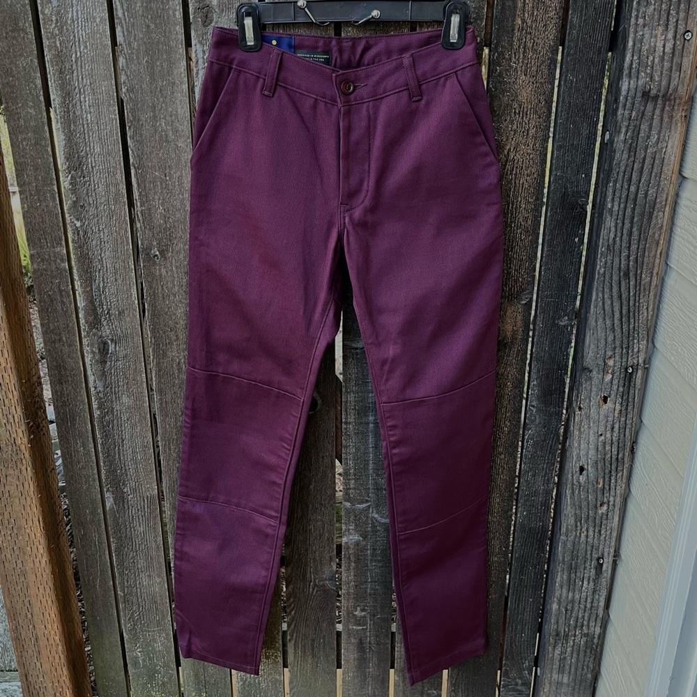 Askov Finlayson Men’s The Explorer Japanese Cotton Canvas Pant In Maroon Sz 28